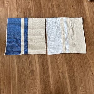 two adorable pillow case shams, beach summer theme, 20x20